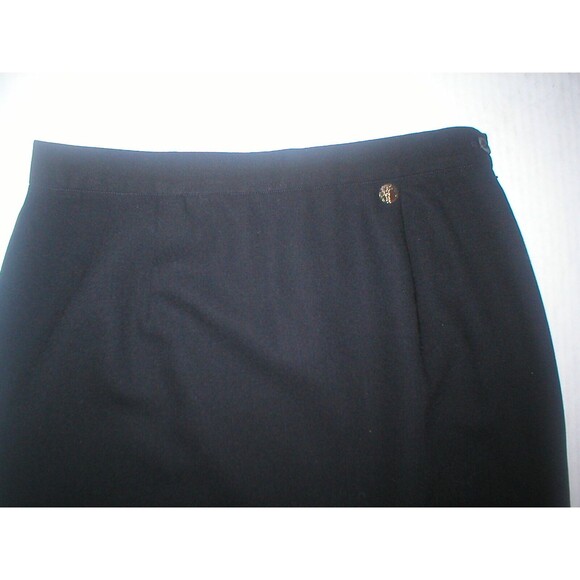 Designer New Versace Collection Pencil Skirt Womens Black 26 X 24.5 Authentic - Picture 3 of 8